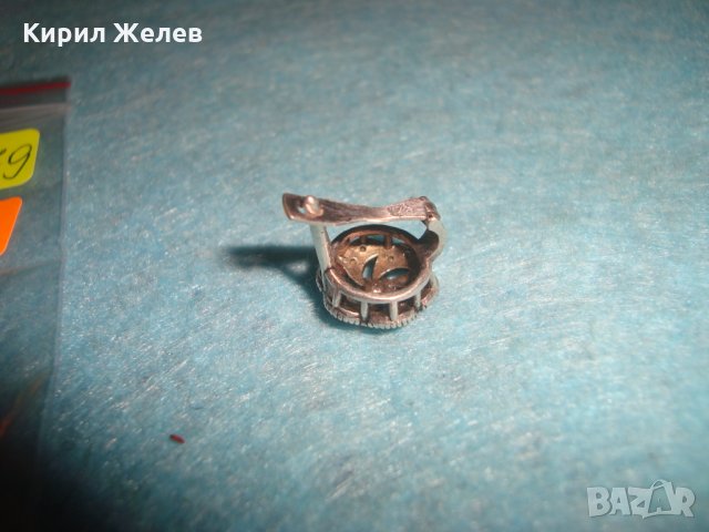 СТАРА МАРКАЗИТЕНА СРЕБЪРНА ОБЕЦА ОКСИДИРАНО СРЕБРО 925 АНГЛИЯ 26279, снимка 9 - Обеци - 34753866