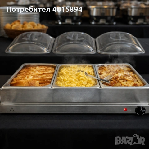 Електрически нагревател за бюфет 2 в 1 - винаги топла храна