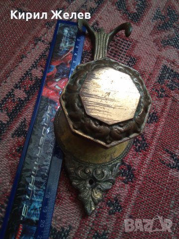 Стара бронзова закачалка 25895, снимка 3 - Декорация за дома - 35689813