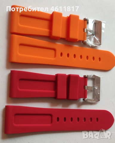 Силиконови каишки PANERAI 26мм, снимка 6 - Каишки за часовници - 52107488