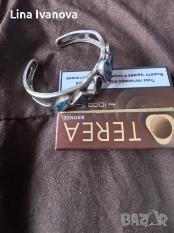 Масивна сребърна гривна., снимка 3 - Гривни - 52636235