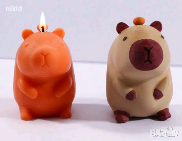 3d Капибара Capybara прав хамстер силиконов молд форма фондан шоколад гипс свещ смола, снимка 3 - Форми - 49956760