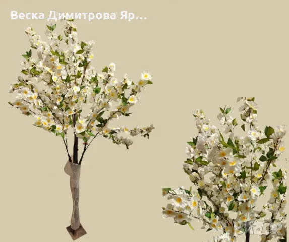 Декоративно дръвче, черешов цвят, 170см, снимка 3 - Декорация за дома - 49816017