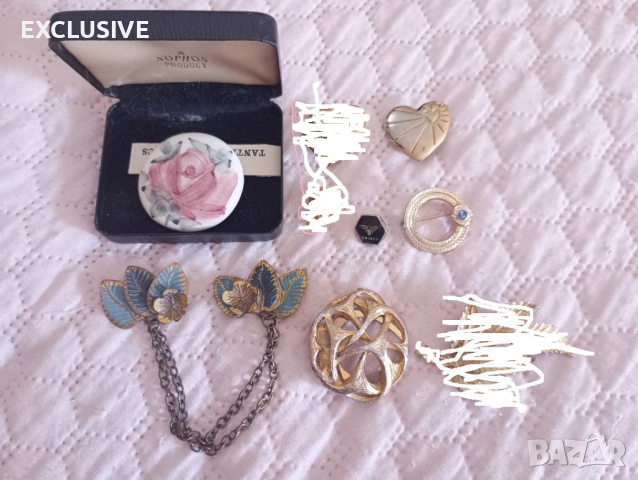 Брошки от Англия ! 10 лв броя