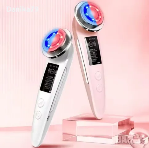 LED Уред за подмладяване на лицето, радиочестотен лифтинг, фотонна терапия