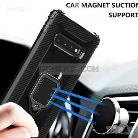 Samsung Galaxy S10+ - Хибриден Кейс с Ринг, снимка 6 - Калъфи, кейсове - 38805919