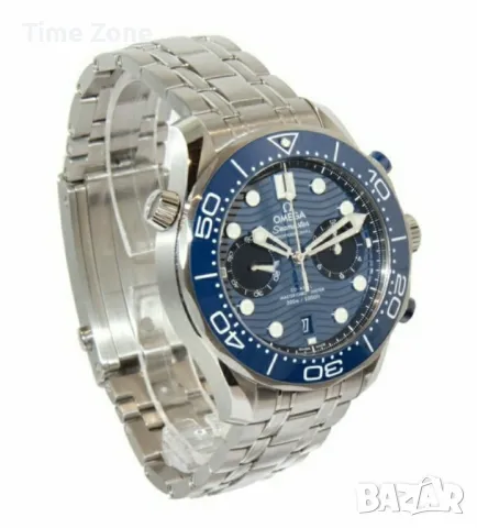 Omega Seamaster Diver 300M Chronograph 44mm Steel Blue Wave Dial Ceramic Различни Варианти, снимка 9 - Мъжки - 48000142