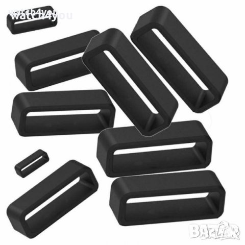 НОВА ГАЙКА/ХАЛКА ЗА КАИШКА НА СМАРТ ЧАСОВНИК.ГАЙКИ ХАЛКИ ЗА КАИШКИ.SMART WATCH. СИЛИКОНОВИ ДЪРЖАЧИ , снимка 6 - Смарт часовници - 42492109