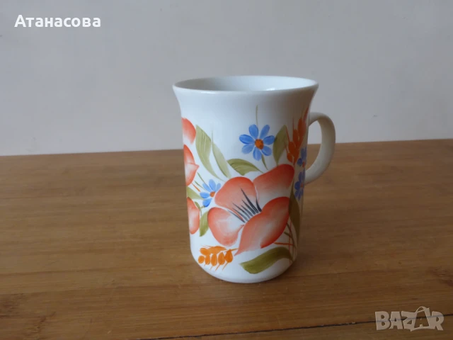 Колекционерска порцеланова чаша Коста Йорданов Видин 1980 г , снимка 6 - Чаши - 50762184