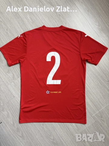 Мъжка футболна / спортна тениска Puma x Red Bull Four 2 Score (Размер L), снимка 5 - Тениски - 55860236