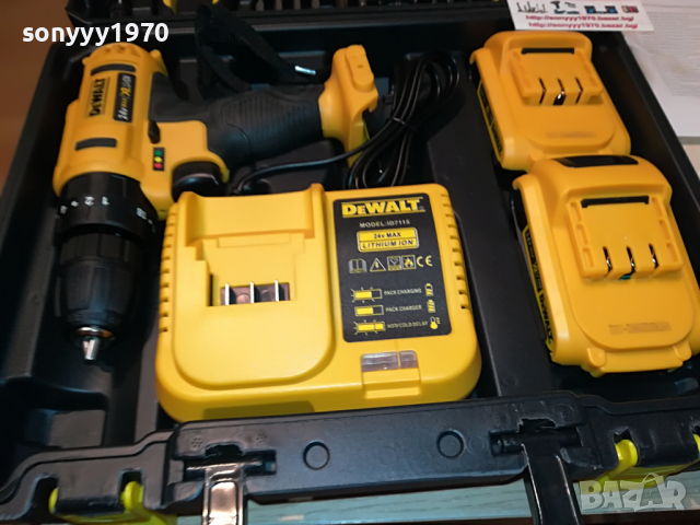 DEWALT LI-ION 24V+CHARGER+BATTERY PACK X2 3103222017, снимка 2 - Куфари с инструменти - 36300039