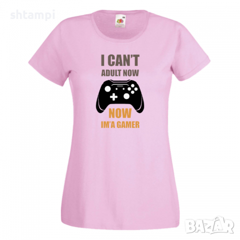 Дамска тениска I Can't Adult Now, снимка 8 - Тениски - 36191302