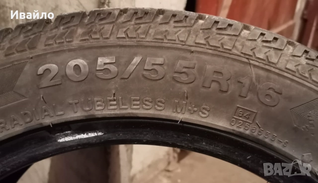 Продавам 2 броя зимни гуми 205.55.16 на 1 сезон дот 2019 Blacklon , снимка 3 - Гуми и джанти - 53562212