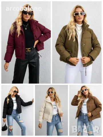 Ежедневно дамско зимно пухено яке, 5цвята 