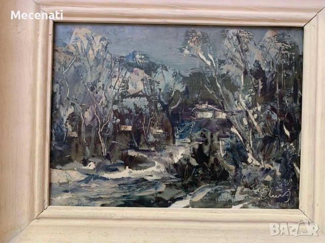 ЕВГЕНИ ТОМОВ масло/картон, снимка 2 - Картини - 53124263