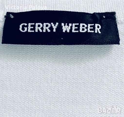 Красива нежна бяла блуза GERRY WEBER Германия, снимка 4 - Блузи с дълъг ръкав и пуловери - 51732304