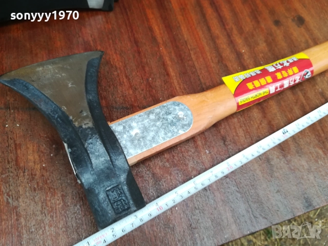 ЯКА БРАДВА С КЛИН-90СМ 2КГ С МЕТАЛНА ПЛАНКА 0810251727, снимка 6 - Градински инструменти - 51988531