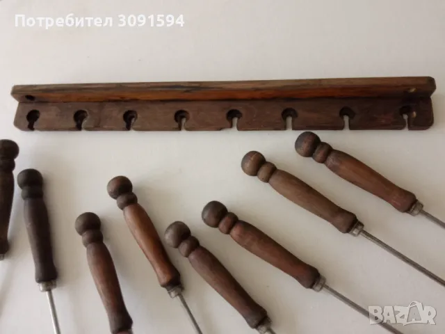 Прибори за готвене, готварски набор от дърво и метал, снимка 4 - Прибори за хранене, готвене и сервиране - 48888978