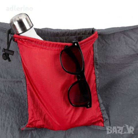 Хамак, люлка висящо легло, къмпинг люлка, хамак за пикник, хамак за градина, 200 кг, червено черен, , снимка 9 - Градински мебели, декорация  - 34394411