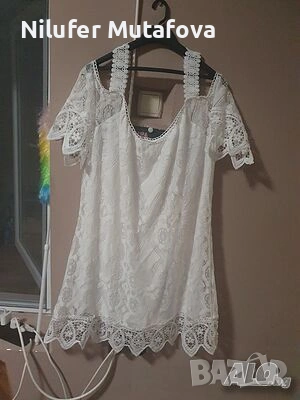 Здравейте, продавам бяла италианска рокля , снимка 4 - Рокли - 53220903