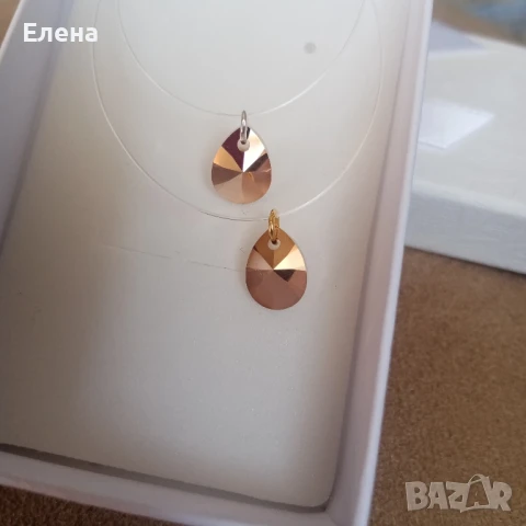 Колиета на корда с кристали , снимка 2 - Колиета, медальони, синджири - 51129881