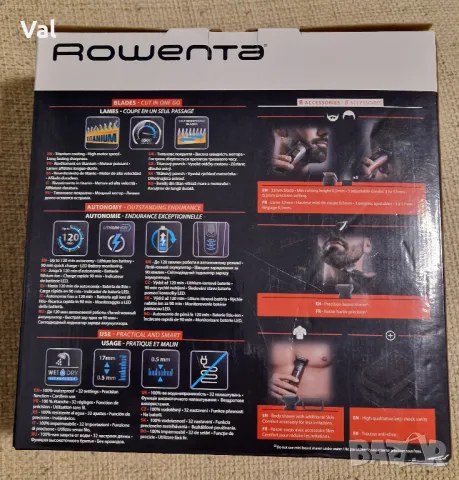 Нова машинка за постригване ROWENTA TN9400F4 , 8-in-1 с гаранция, снимка 6 - Машинки за подстригване - 50407547