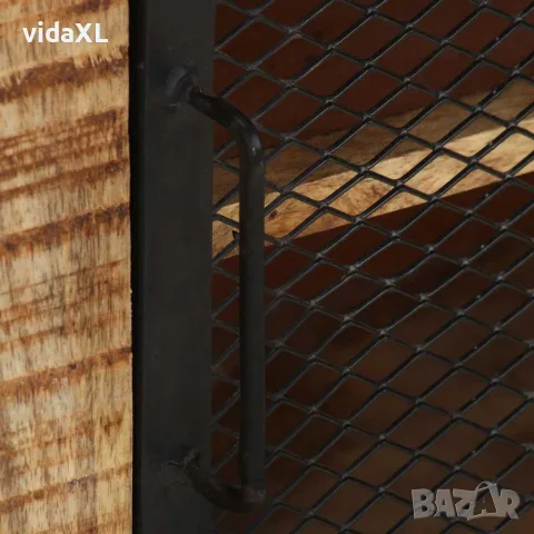 vidaXL Бюфет, 100x31x60 см, грубо мангово дърво масив, снимка 8 - Бюфети - 56146549
