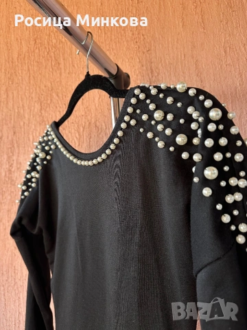 Рокля с гол гръб, снимка 2 - Рокли - 53838688