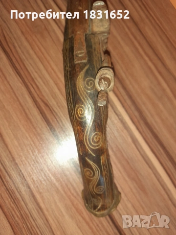 Стар кремъчен пистолет, снимка 11 - Антикварни и старинни предмети - 53650552