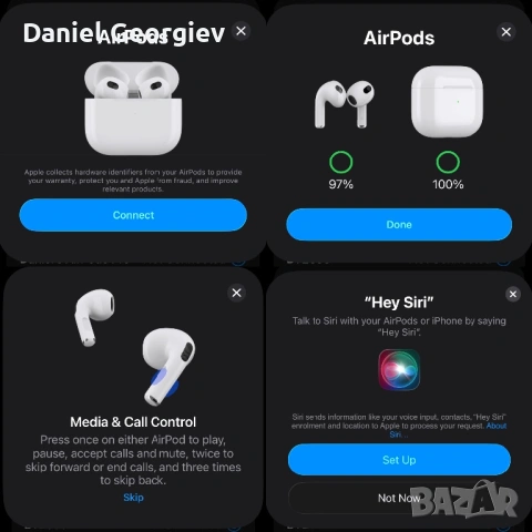 НОВИ безжични слушалки AirPods 3 трета генерация., снимка 5 - Bluetooth слушалки - 53229010