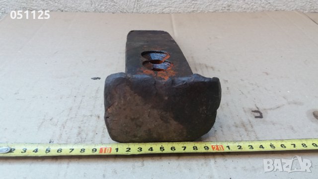 масивна стоманизирана кама, клин секач 4 кг. , снимка 14 - Антикварни и старинни предмети - 40023781