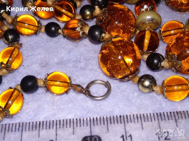 РАЗКОШЕН РЕТРО СТАР ГЕРДАН ОГЪРЛИЦА от ЦВЕТНО РЪЧНА МАЙСТОРСКА ИЗРАБОТКА СТЪКЛО 24453, снимка 6 - Антикварни и старинни предмети - 41389379