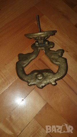 Масивна, бронзова хлопка за врата, снимка 6 - Антикварни и старинни предмети - 42390949