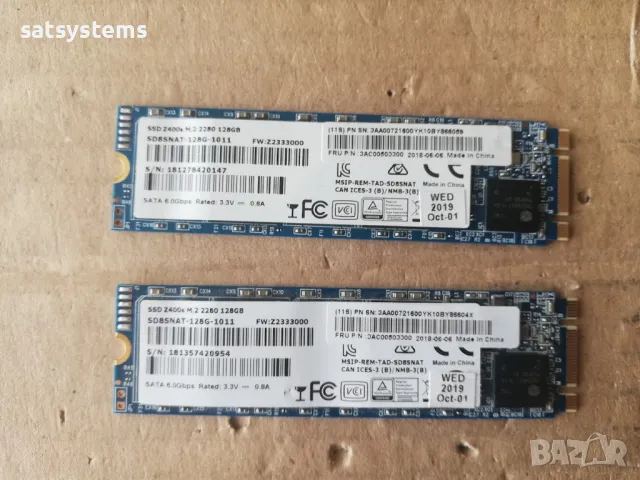 SSD SanDisk Z400s M.2 2280 128GB SD8SNAT-128G-1011 SATA 6.0Gbps , снимка 5 - Твърди дискове - 47864703