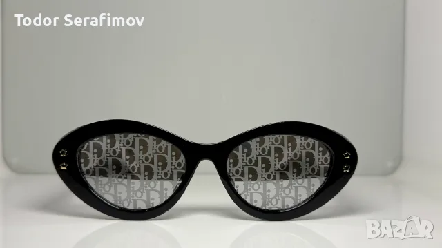 Слънчеви очила Christian Dior CD Oval – Бели, снимка 4 - Слънчеви и диоптрични очила - 55612061