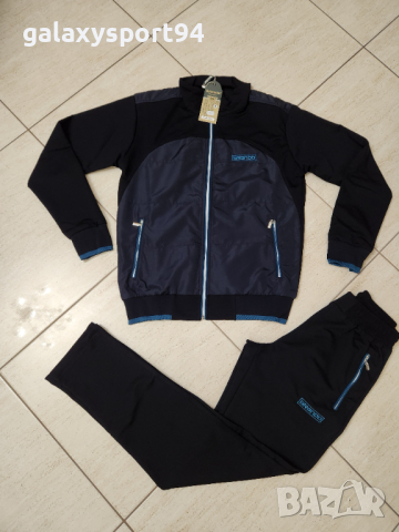 BRANDO Анцуг Комплект Мъжко Черно с  цвят Горчица Памучен Пролет 2024г, снимка 3 - Спортни дрехи, екипи - 44634161