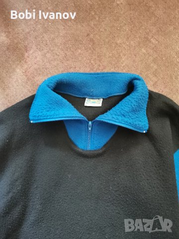 Поларена блуза черно синя размер L, снимка 3 - Блузи с дълъг ръкав и пуловери - 42332795
