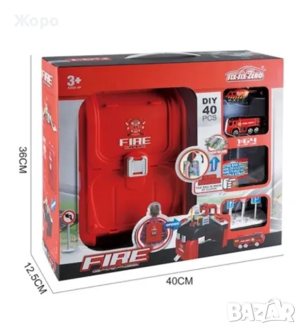 ПОЖАРНИКАРСКИ КОМПЛЕКТ ПАРКИНГ В РАНИЦА 174856, снимка 3 - Образователни игри - 47607687