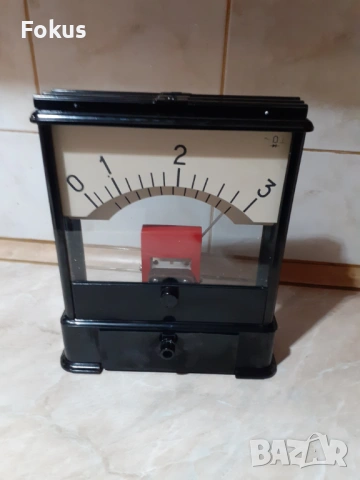 Стар руски съветски учебен уред амперметър в кутия, снимка 3 - Антикварни и старинни предмети - 53340484