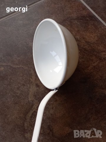 Ретро емайлиран черпак , снимка 2 - Антикварни и старинни предмети - 35994662