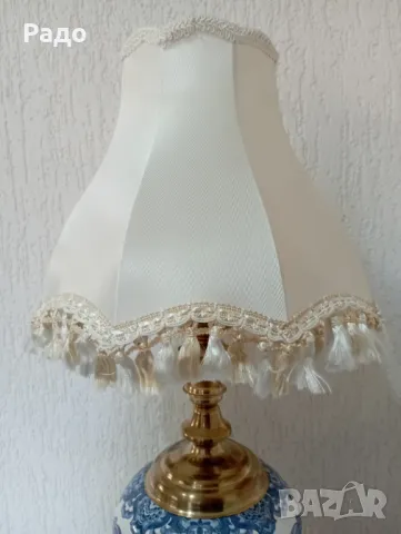 Комплект от две големи старинни порцеланови лампи - лампа, снимка 5 - Антикварни и старинни предмети - 47319748