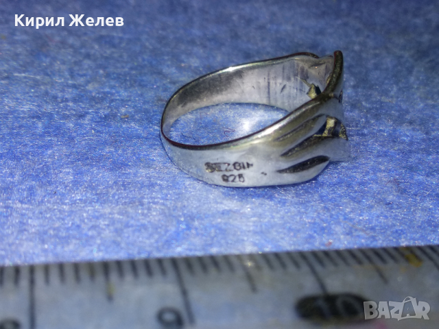 SEZGIN 925 СТИЛЕН СРЕБЪРЕН ПРЪСТЕН СРЕБРО 925 АЖУРНА МАЙСТОРСКА ИЗРАБОТКА на СЕЗГИН 43810, снимка 9 - Пръстени - 44707682