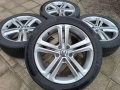 Лети джанти 17ки 5х112 VW + летни гуми 235/45/17 Continental, снимка 1