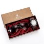 Мъжки подаръчен комплект, красиво опакован ръчен часовник и комплект слънчеви очила 2 в 1 за Свети В