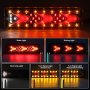 Нови 1 чифт LED задни спирачни светлини за камиони 24V , снимка 6