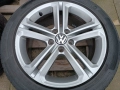 Лети джанти 17ки 5х112 VW + летни гуми 235/45/17 Continental, снимка 6