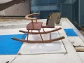 Детско дървено конче люлка от соца, снимка 4