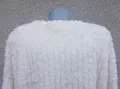 4XL Нов бял пухкав пуловер, снимка 6
