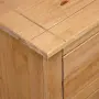 vidaXL Сайдборд, 93x40x80 см, бор масив, стил Панама, снимка 7
