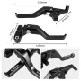 Short brake & clutch levers Yamaha Tenere 2019-2025 / МТ-09 / XSR, снимка 2